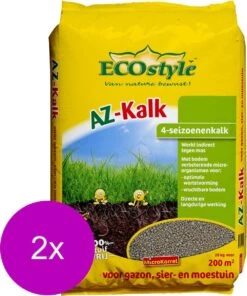 Ecostyle Az-Kalk 200 M2 - Kalk - 2 X 20 Kg -Tuinverzorgings Winkel 1000x1200