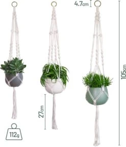 Gadgy Plantenhanger Macramé 3 Stuks - Luxe Gevlochten Touw Katoen - Plantenpot Ophangen - Hangpot 14 Gadgy Plantenhanger Macramé 3 Stuks - Luxe Gevlochten Touw Katoen - Plantenpot Ophangen - Hangpot -Tuinverzorgings Winkel 1021x1200 1