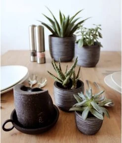 Capi Europe - Set Van 4 - Bloempot Binnen - Rib Antraciet 13 Capi Europe - Set Van 4 - Bloempot Binnen - Rib Antraciet -Tuinverzorgings Winkel 1026x1200 1