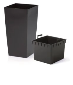 Prosperplast Kunststof Urbi Bloempot/plantenpot Met Binnenpot Antraciet 40 X 40 X 75 Cm - 37/91,5 Liter - Hoge Vierkante Bloempotten -Tuinverzorgings Winkel 1038x1200 8