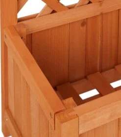 Relaxdays Plantenbak Met Klimrek - Bloembak Trellis - Rankhulp Hout - Voor Klimplanten -Tuinverzorgings Winkel 1063x1200 2