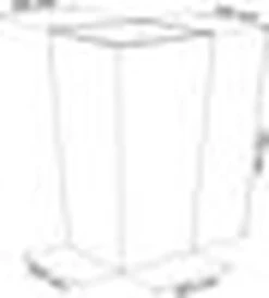 Prosperplast Kunststof Urbi Bloempot/plantenpot Met Binnenpot Antraciet 40 X 40 X 75 Cm - 37/91,5 Liter - Hoge Vierkante Bloempotten -Tuinverzorgings Winkel 1080x1200 2