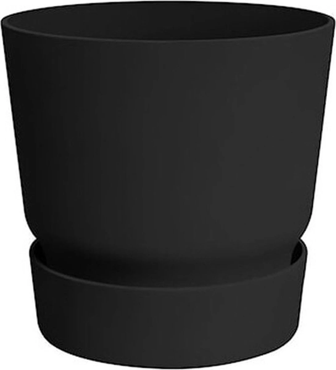 Elho Greenville Rond 30 - Grote Bloempot Voor Buiten - Gemaakt Van Gereycled Plastic - Ø 29.5 X H 27.8 Cm - Living Black 6 Elho Greenville Rond 30 - Grote Bloempot Voor Buiten - Gemaakt Van Gereycled Plastic - Ø 29.5 X H 27.8 Cm - Living Black - Afbeelding 4