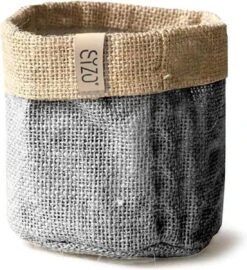 Sizo Waterdichte Plantenzak Van Jute 30 Cm Grijs