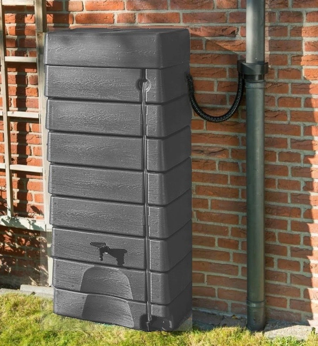 Garden Muurtank Regenton Antraciet 320l - ThuisTuinieren.nl 5 Garden Muurtank Regenton Antraciet 320l - ThuisTuinieren.nl - Afbeelding 3
