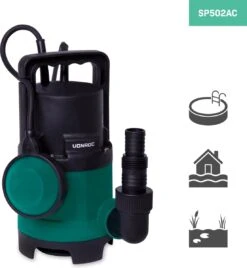VONROC Dompelpomp/Waterpomp 400W - 8000l/h - Voor Vuil En Schoonwater - Met Vlotter -Tuinverzorgings Winkel 1105x1200 1