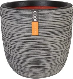 Capi Europe - Bloempot Bol Rib NL - 35x34 - Antraciet - Voor Binnen En Buiten - KOFZ932 -Tuinverzorgings Winkel 1109x1200 1