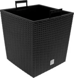 Prosperplast Kunststof Rato Rotan Bloempot/plantenpot Met Binnenpot Antraciet 40 Cm - Bloempotten Voor Binnen En Buiten -Tuinverzorgings Winkel 1138x1200 1