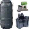 Regenton Rainsaver - Antraciet 100 L + Voet + Vulautomaat -Tuinverzorgings Winkel 1168x1200 2