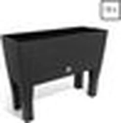 Prosperplast Kunststof Rato Plantenbak Op Poten Met Irrigatiesysteem Antraciet 80 X 33 X 62 Cm - 72 Liter - Balkonbakken/bloembakken -Tuinverzorgings Winkel 1176x1200 8