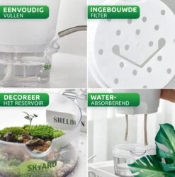 SKYARD® 3 Stuks Zelfwaterende Bloempot Maat M – Milieuvriendelijk Watergeefsysteem Kamerplanten – Zelfwatergevende Pot – Bloempot Met Waterreservoir – Selfwatering Pot – Wit -Tuinverzorgings Winkel 1186x1200 2