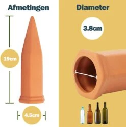 Bloomin Waterdruppelaar Van Terracotta - Waterdruppelaar Voor Planten - Druppelsysteem - Irrigatiesysteem - Watergeefsysteem - Bewateringssysteem - 8 Stuks -Tuinverzorgings Winkel 1188x1200 2
