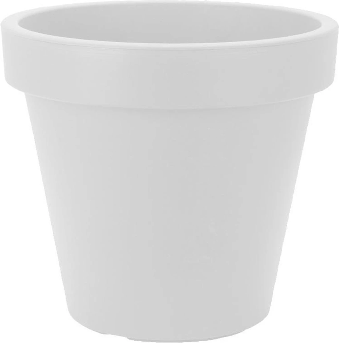 Kunststof Bloempot Wit Ø50 Cm - Hoogte 42 Cm 3 Kunststof Bloempot Wit Ø50 Cm - Hoogte 42 Cm
