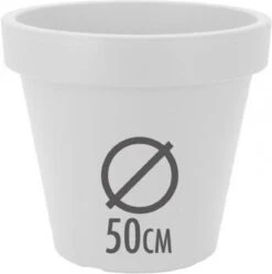 Kunststof Bloempot Wit Ø50 Cm - Hoogte 42 Cm 9 Kunststof Bloempot Wit Ø50 Cm - Hoogte 42 Cm -Tuinverzorgings Winkel 1189x1200 5