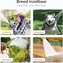 Goliving Tuinslang Flexibel - 30 Meter - Uitrekbare Tuinslang Sproeier - Tuinsproeier - Zwart - Acht Standen - Met Opbergtas -Tuinverzorgings Winkel 1195x1200 5