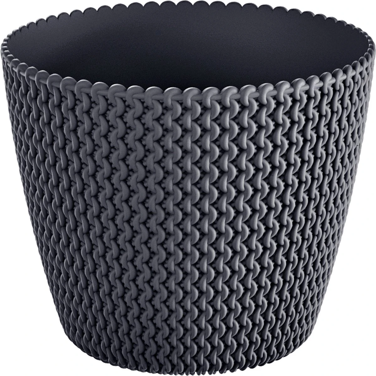 Prosperplast 1x Kunststof Splofy Bloempotten 30 Cm Antraciet - Bloempotten/plantenpotten Voor Binnen En Buiten 3 Prosperplast 1x Kunststof Splofy Bloempotten 30 Cm Antraciet - Bloempotten/plantenpotten Voor Binnen En Buiten