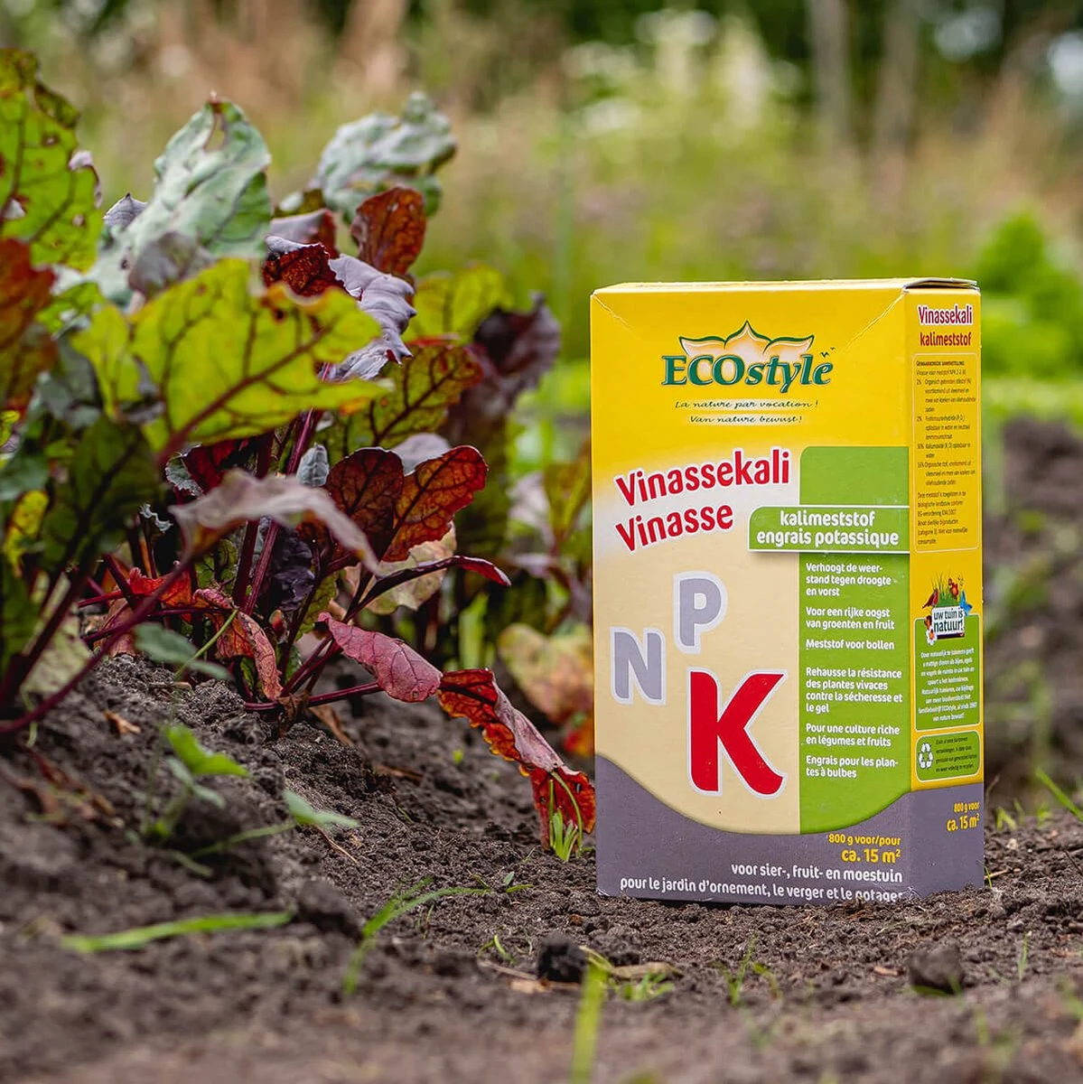 ECOStyle Vinassekali Organische Meststof - Vuor Kaliumtekort - Voor Moestuin, Siertuin En Fruit - Hoger Weerstand Tegen Droogte & Vorst - 15M² - 800 GR 4 ECOStyle Vinassekali Organische Meststof - Vuor Kaliumtekort - Voor Moestuin, Siertuin En Fruit - Hoger Weerstand Tegen Droogte & Vorst - 15M² - 800 GR - Afbeelding 2
