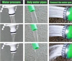 Merkloos Tuinslang - Tuinslag Flexibel - Tuinslag Flexibel 15M -15 Meter - Tuinslangen - Uitrekbaar - Met Koppelstuk - 7 In 1 Sproeikop -Tuinverzorgings Winkel 1200x1014