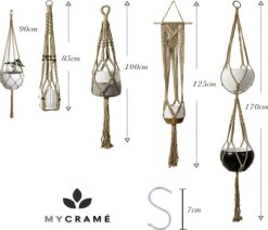 5 Stuks Luxe Jute Plantenhangers - Boho Handgeweven Katoen Hangpot Voor Binnen/Buiten - Hangende Bloempot Met Kralen - Macramé Touw/Koord Hangplant Houder - Bohemian Wandhanger Decoratie - Plant Hanger - Verticale Tuin Bloempothouder Planthanger -Tuinverzorgings Winkel 1200x1030 1