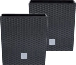 Prosperplast Kunststof Rato Rotan Bloempot/plantenpot Met Binnenpot Antraciet 40 Cm - Bloempotten Voor Binnen En Buiten -Tuinverzorgings Winkel 1200x1031 2