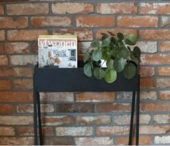 Gusta - Plantenbak - Zwart - 58x18x63cm -Tuinverzorgings Winkel 1200x1031