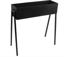 Gusta - Plantenbak - Zwart - 58x18x63cm -Tuinverzorgings Winkel 1200x1055