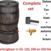 Exellent Regenton Met Voet, Houtlook, 120 Liter, Incl. Regenton Vulautomaat En Kraan -Tuinverzorgings Winkel 1200x1060 2