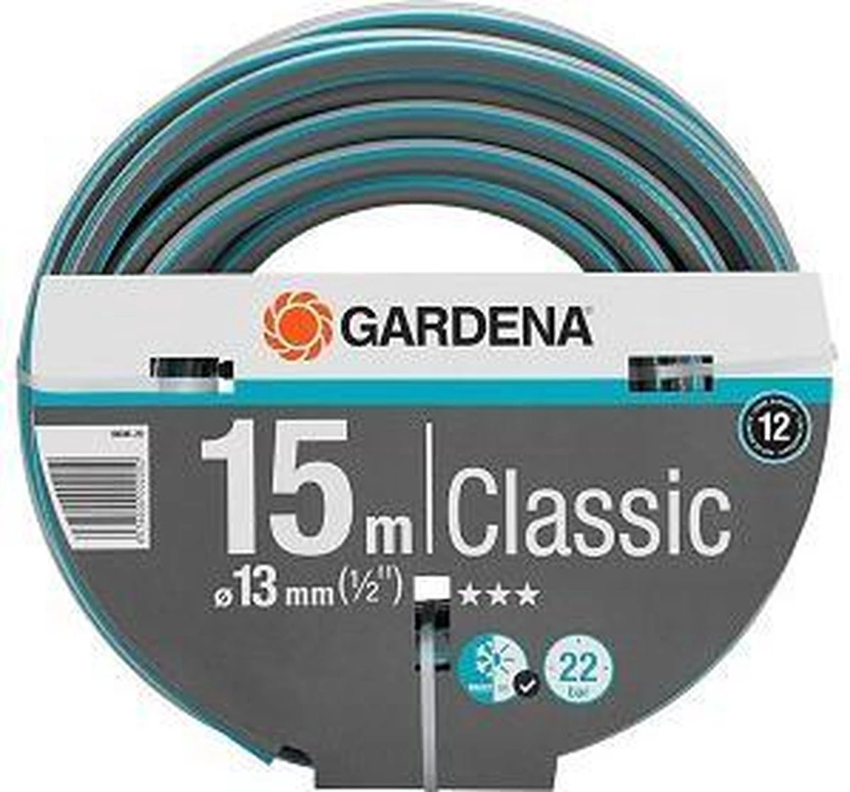GARDENA Classic Tuinslang 1/2-13mm - 15 Meter 6 GARDENA Classic Tuinslang 1/2-13mm - 15 Meter - Afbeelding 4