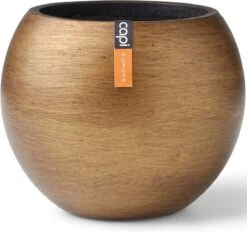 Capi Europe - Vaas Bol Retro - 30x25 - Goud - Bloempot Voor Binnen - BRTG104 -Tuinverzorgings Winkel 1200x1129 2