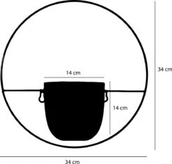 Mica Decorations Dexter Bloempot Wand - L34 X B14 X H34 Cm - Goud -Tuinverzorgings Winkel 1200x1141 2