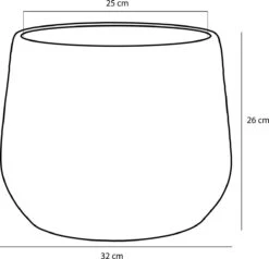 Mica Decorations Clemente Bloempot - H25,5 X Ø32 Cm - Terracotta - Goud -Tuinverzorgings Winkel 1200x1155 2