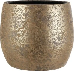 Mica Decorations Clemente Bloempot - H31 X Ø38 Cm - Terracotta - Goud