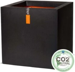 Capi Europe - Bloempot Vierkant Smooth NL - 50x50x50 - Zwart - Voor Binnen En Buiten - KBL904 -Tuinverzorgings Winkel 1200x1159 3