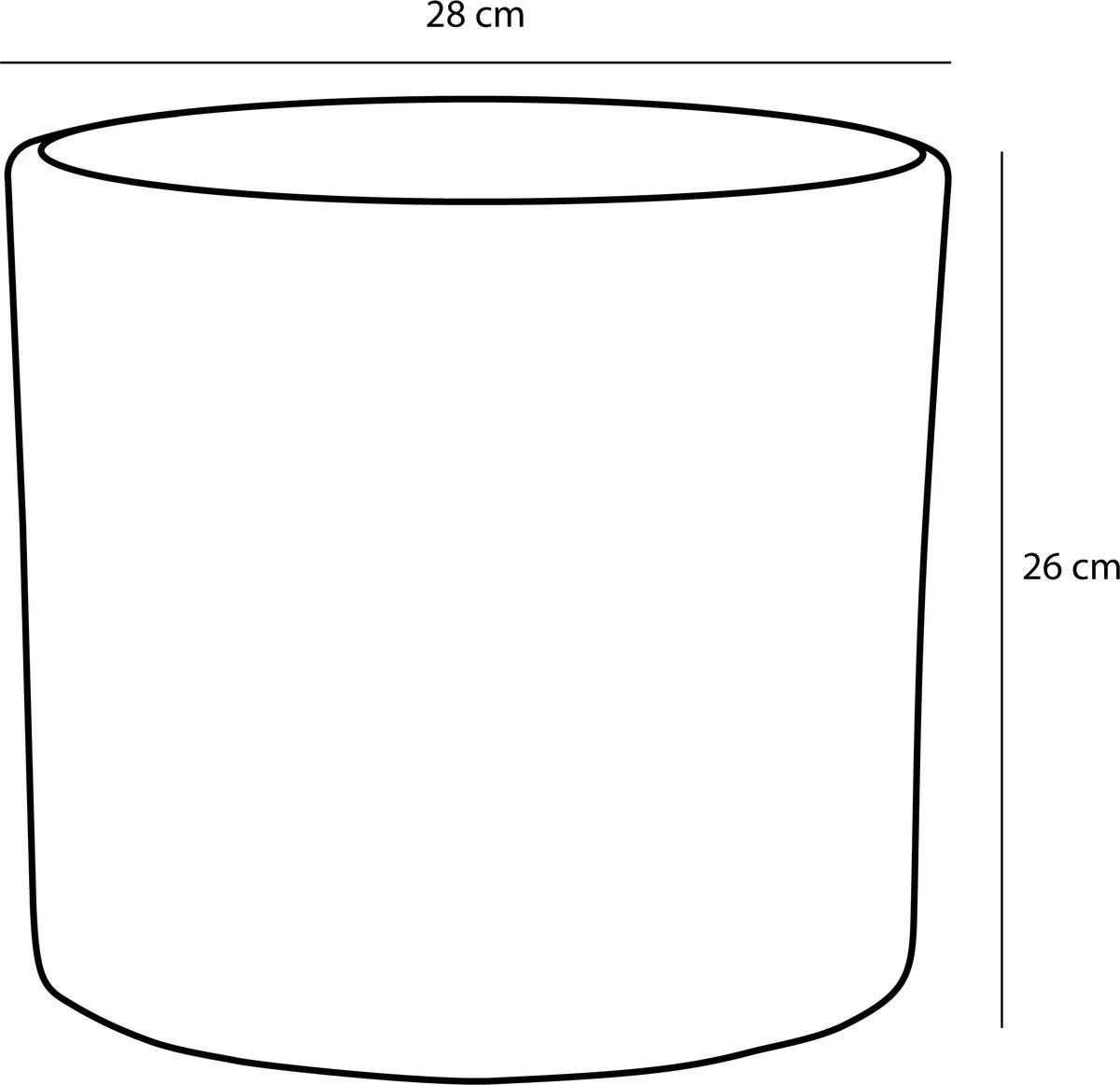 Mica Decorations Era Bloempot - H26 X Ø28 Cm - Wit 6 Mica Decorations Era Bloempot - H26 X Ø28 Cm - Wit - Afbeelding 4
