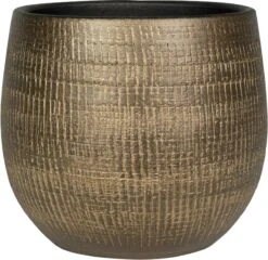 Plantenpot/bloempot In Een Strakke Modern Design Look Metal Goud Dia 22 Cm En Hoogte 20 Cm -Tuinverzorgings Winkel 1200x1167 3