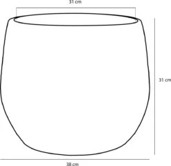 Mica Decorations Clemente Bloempot - H31 X Ø38 Cm - Terracotta - Goud -Tuinverzorgings Winkel 1200x1167 5