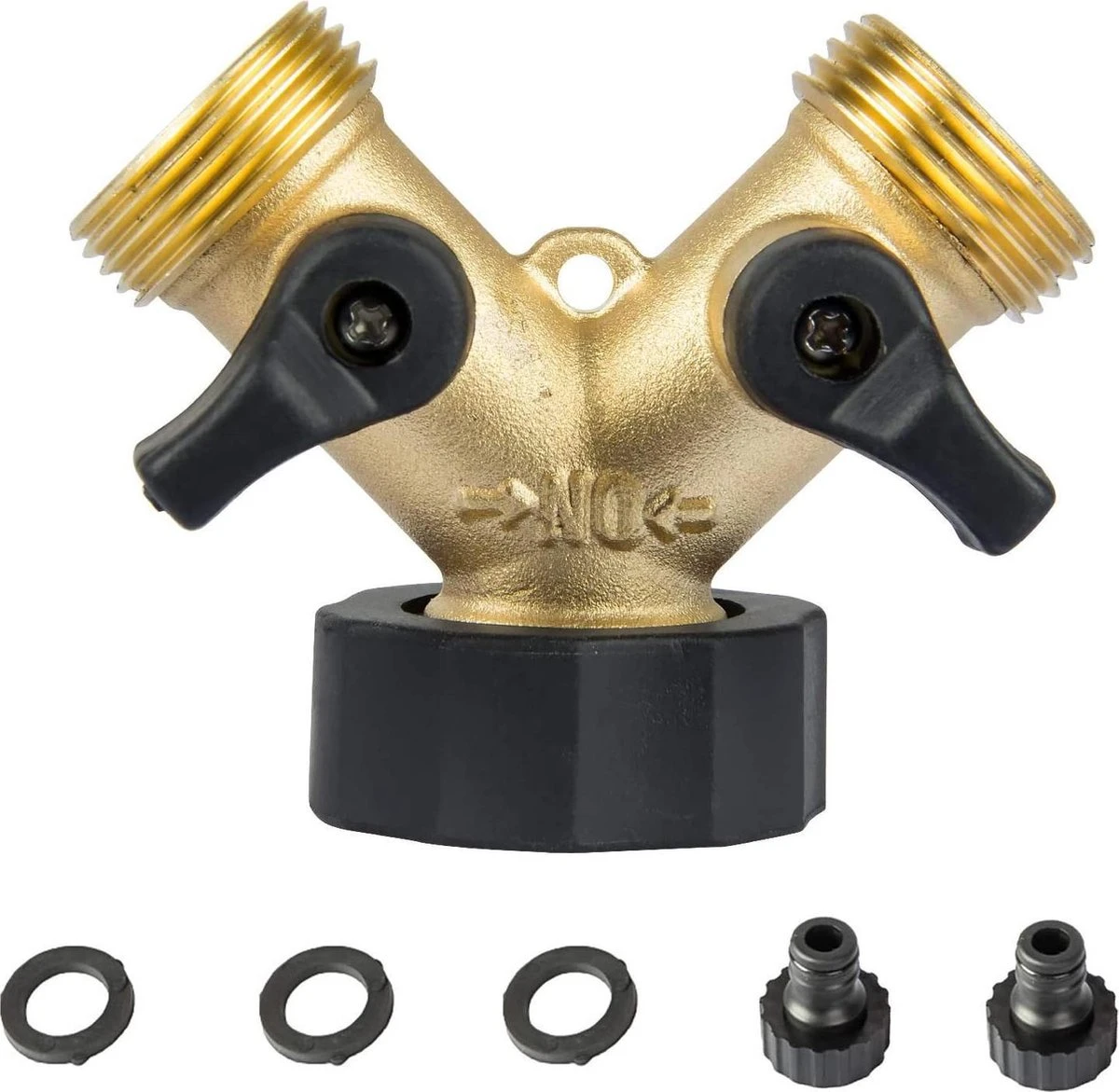 Sens Design Waterverdeler 2-weg – Messing – Past Op Europese Kranen 3 Sens Design Waterverdeler 2-weg – Messing – Past Op Europese Kranen