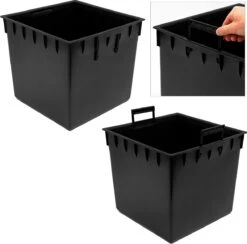Prosperplast Kunststof Rato Rotan Bloempot/plantenpot Met Binnenpot Antraciet 40 Cm - Bloempotten Voor Binnen En Buiten -Tuinverzorgings Winkel 1200x1185 1