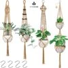 4 Stuks Luxe Jute Plantenhangers - Boho Handgeweven Katoen Hangpot Voor Binnen/Buiten - Hangende Bloempot Met Kralen - Macramé Touw/Koord Hangplant Houder - Bohemian Wandhanger Decoratie - Plant Hanger - Verticale Tuin Bloempothouder Planthanger -Tuinverzorgings Winkel 1200x1191 7
