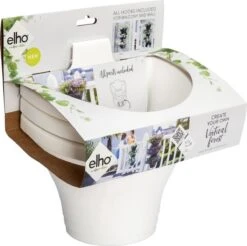 Elho Corsica Vertical Forest 24 - Bloempot Voor Balkonbuiten - Ø 26.7 X H 29.7 Cm - Wit/Wit -Tuinverzorgings Winkel 1200x1193 4