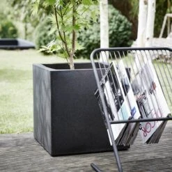 Capi Europe - Bloempot Vierkant Smooth NL - 50x50x50 - Zwart - Voor Binnen En Buiten - KBL904 -Tuinverzorgings Winkel 1200x1200 1008