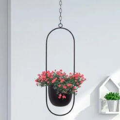 Be-Inspired® Hangende Bloempot Ovaal - Bloempot Binnen - Voor Hangplant – Plant Bloem Pot Met Opknoping – Plantenhanger - Plantenbak - Industrieel – Scandinavisch - Metaal - Zwart 10 Be-Inspired® Hangende Bloempot Ovaal - Bloempot Binnen - Voor Hangplant – Plant Bloem Pot Met Opknoping – Plantenhanger - Plantenbak - Industrieel – Scandinavisch - Metaal - Zwart -Tuinverzorgings Winkel 1200x1200 1035