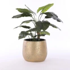 Mica Decorations Clemente Bloempot - H31 X Ø38 Cm - Terracotta - Goud -Tuinverzorgings Winkel 1200x1200 1040