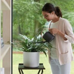 Elho B.for Soft Rond 30 - Bloempot Voor Binnen - Ø 29.5 X H 27.6 Cm - Wit -Tuinverzorgings Winkel 1200x1200 1064