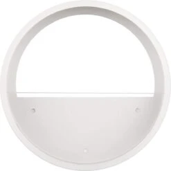 Loodi - Wand Decoratie - Ronde Stijlvolle Muur Plantenbak - Wit - 40x40x7cm -Tuinverzorgings Winkel 1200x1200 1098