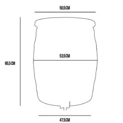 Regentonset Roto 120 Liter + Voet -Tuinverzorgings Winkel 1200x1200 283