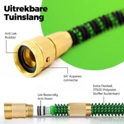 MD-Goods ® Super Sterk Uitrekbare Tuinslang Tot 30 Meter + GRATIS Tas En Koppelstuk - Tuinsproeier - Tuin Besproeien - Waterslang - Sproeikop - Groen - Flexibel Elastisch -Tuinverzorgings Winkel 1200x1200 305