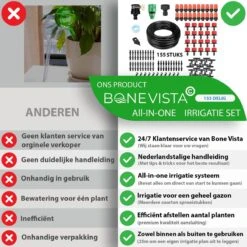 Bone Vista® 155 Stuks Water Druppelslang Irrigatiesysteem Tuin – Bewateringssysteem & Druppelsysteem -Tuinverzorgings Winkel 1200x1200 412