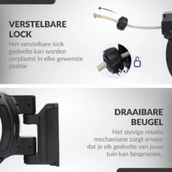 Buxibo - Wandslangenbox 20 Meter + 2 Meter - Tuinslang Met Haspel - 9 Sproei Standen - Slangenhouder 180° Draaibaar - Tuinslanghaspel Zwart+ Gratis Sproeier - Zwart -Tuinverzorgings Winkel 1200x1200 426