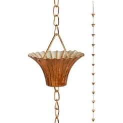 Esschert Design Regenketting 254 Cm Staal Koper -Tuinverzorgings Winkel 1200x1200 471